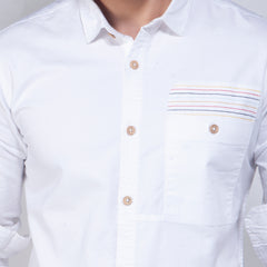 Casual Shirt:Full Sleeve_Trendy Fit_Solid_455#2