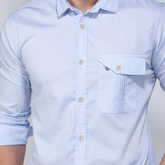 Casual Shirt:Full Sleeve_Trendy Fit_Solid_461#1