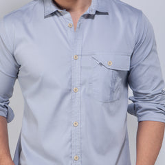 Casual Shirt:Full Sleeve_Trendy Fit_Solid_461#2