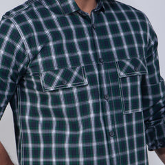 Casual Shirt:Full Sleeve_Trendy Fit_Check_458#1