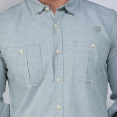 Casual Shirt:Full Sleeve_Trendy Fit_Solid_456#2