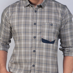 Casual Shirt:Full Sleeve_Trendy Fit_Check_462#2