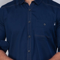 Casual Shirt:Full Sleeve_Trendy Fit_Solid_459#2