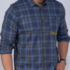 Casual Shirt:Full Sleeve_Trendy Fit_Check_462#3