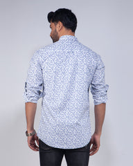 Men's Full Sleeve Print Casual Shirt 463#1