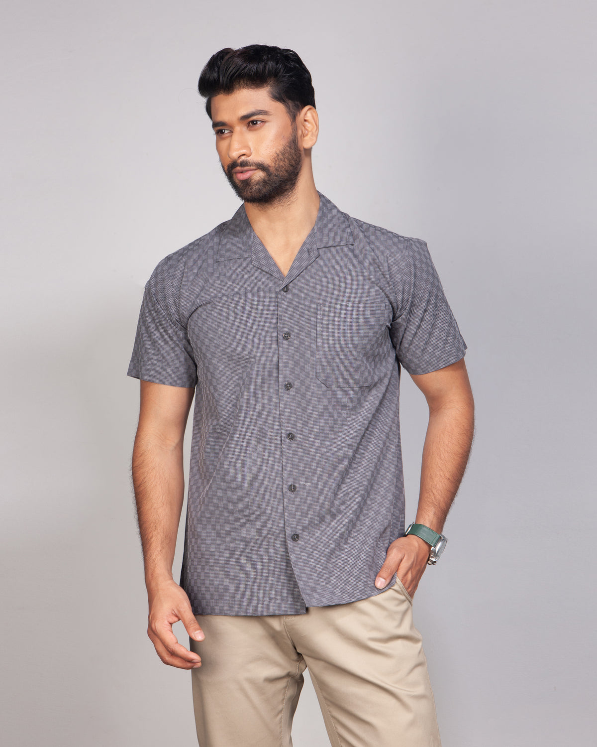 Cuban Collar Shirt_Regular Fit_110#2