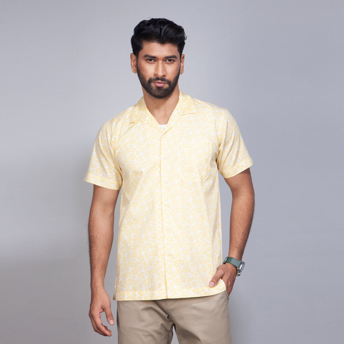 Cuban Collar Shirt_Regular Fit_106#1