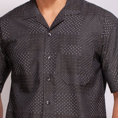 Cuban Collar Shirt_Drop Shoulder_104#2