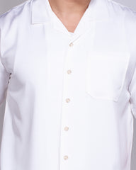 Men's Casual Cuban Collar Shirt – Drop Shoulder 106#1