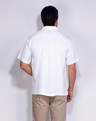 Men's Casual Cuban Collar Shirt – Drop Shoulder 106#1