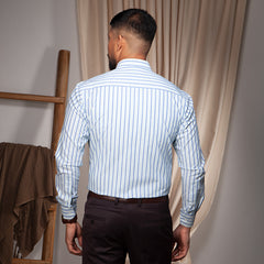Shirt:Full Sleeve_Regular Fit_Stripe_372#1
