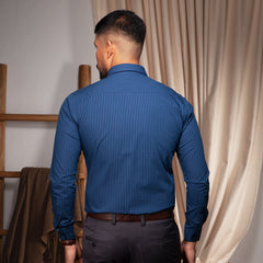 Shirt:Full Sleeve_Semi Fit_Stripe_342#1