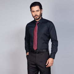 Shirt:Full Sleeve Blue Door_Regular Fit_Dobby_315#2