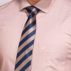 Shirt:Full Sleeve Blue Door_Regular Fit_Dobby_313#2