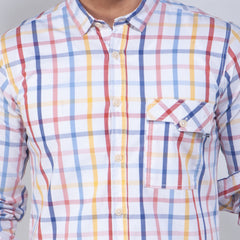 Casual Shirt:Full Sleeve_Trendy Fit_Check_460#1