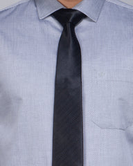 Blue Door Grey Formal Shirt Dobby Weave 319#1
