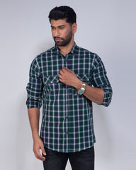 Full Sleeve Check Casual Shirt For Men 