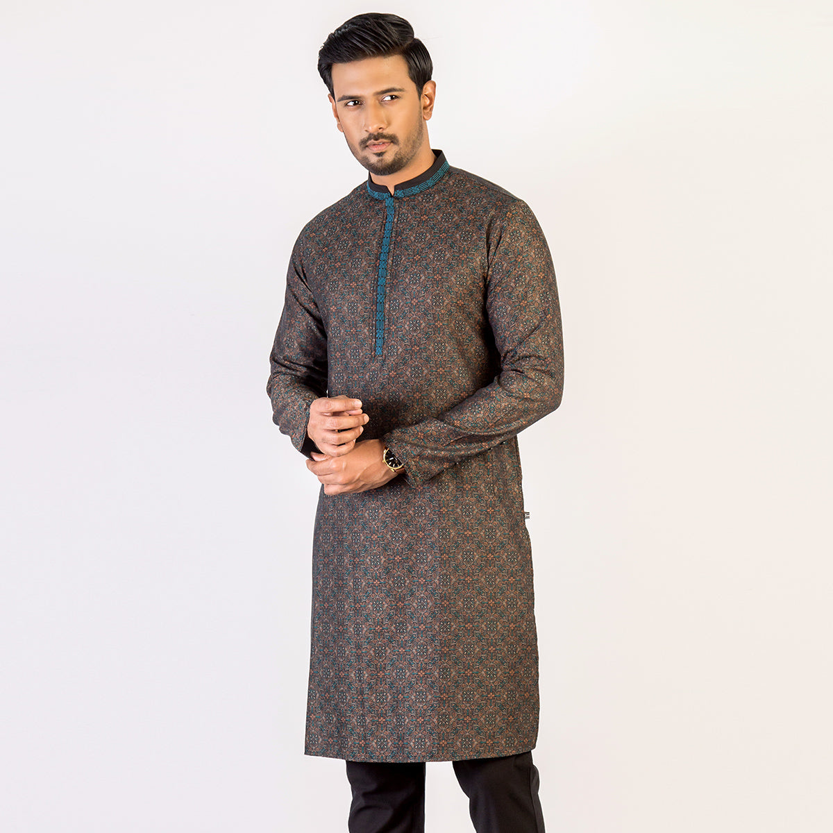 Panjabi:Semi Fit_Jacquard_300#1