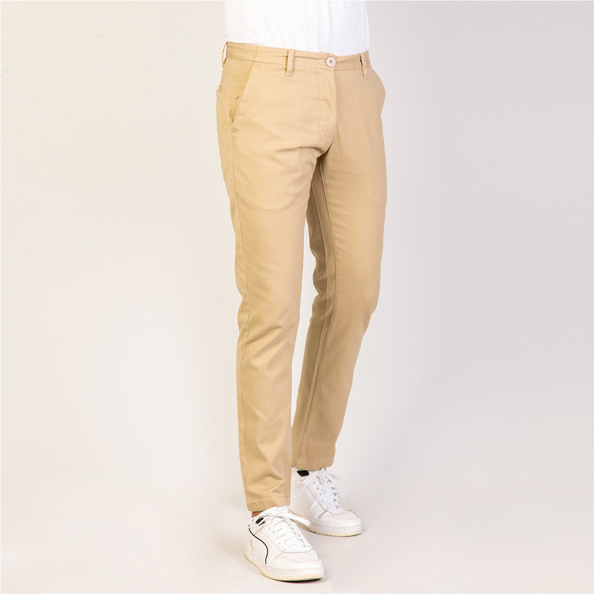 Pants:Gabardine_Semi Fit_Solid_203#2