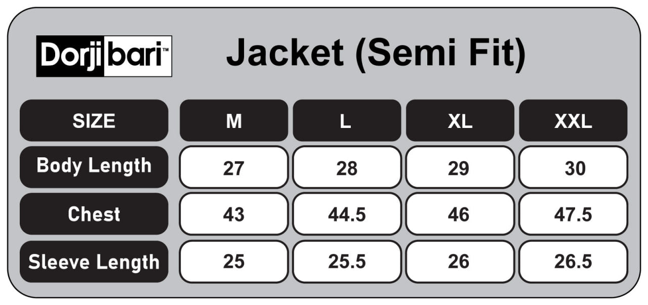 Jacket:Full Sleeve_Semi Fit_Unicoloured_132#1