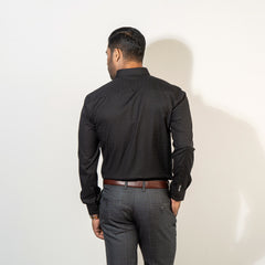 Shirt:Full Sleeve Blue Door_Regular Fit_ Dobby_284#1