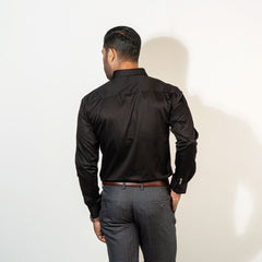 Shirt:Full Sleeve Blue Door_Regular Fit_ Solid_281#1