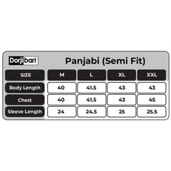 Panjabi:Semi Fit_Jacquard_300#1