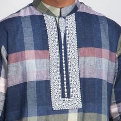 Panjabi_Regular Fit_Check_161#1