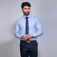 Shirt:Full Sleeve_Regular Fit_Stripe_380#2