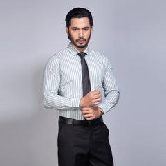 Shirt:Full Sleeve_Regular Fit_Stripe_385#1