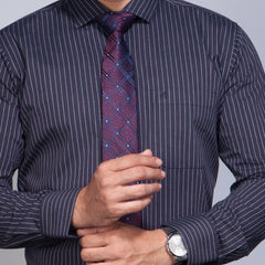 Shirt:Full Sleeve_Regular Fit_Stripe_383#2