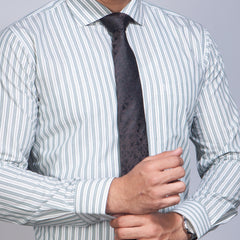 Shirt:Full Sleeve_Regular Fit_Stripe_385#1
