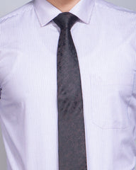 Regular Fit Stripe Cotton Formal Shirt 381#2