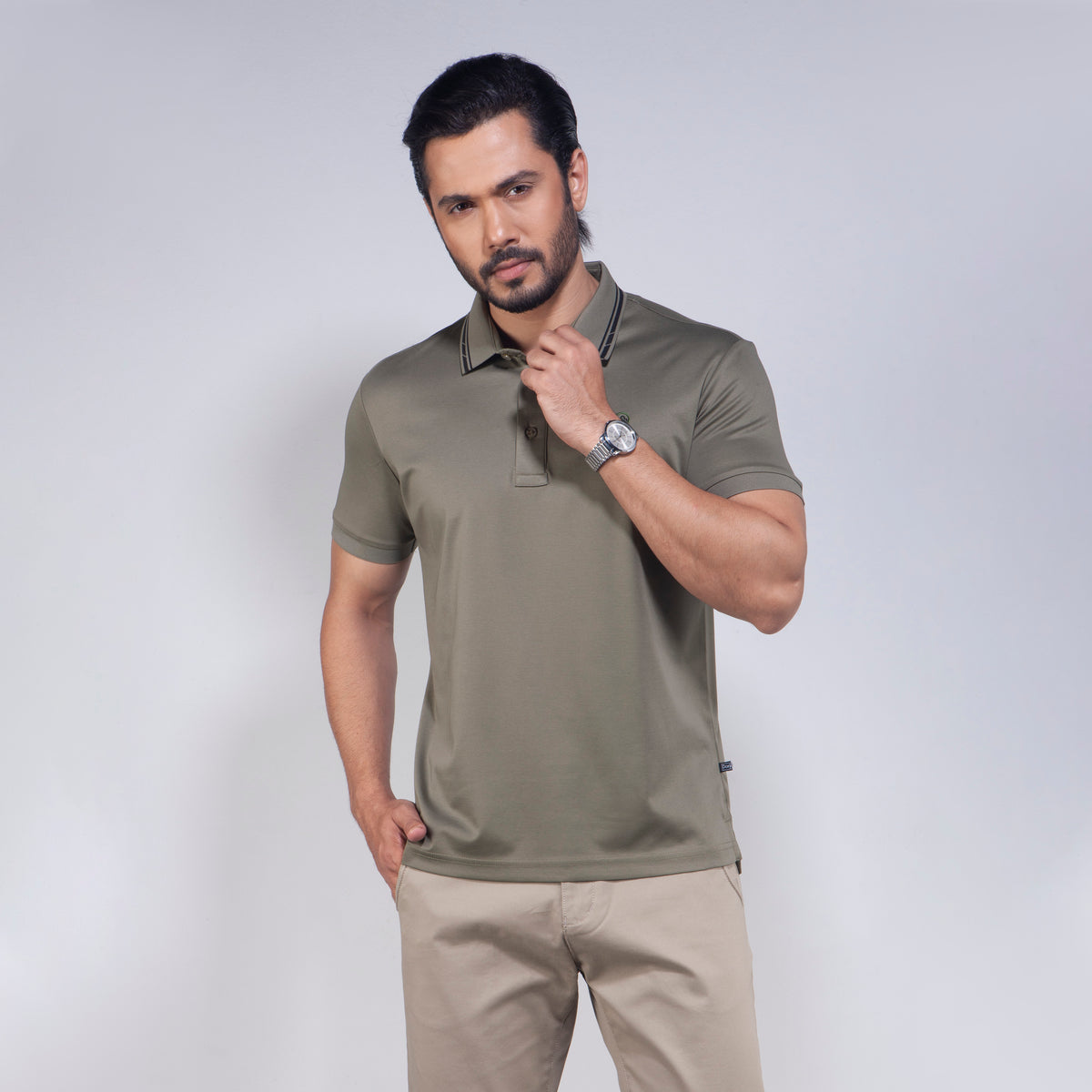 Polo:Short Sleeve_Semi Fit_Mercerized_127#2