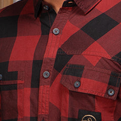 Casual Shirt:Full Sleeve_Trendy Fit_ Check_454#2