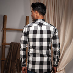 Casual Shirt:Full Sleeve_Trendy Fit_ Check_454#1