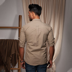 Casual Shirt:Full Sleeve_Trendy Fit_Solid_453#1